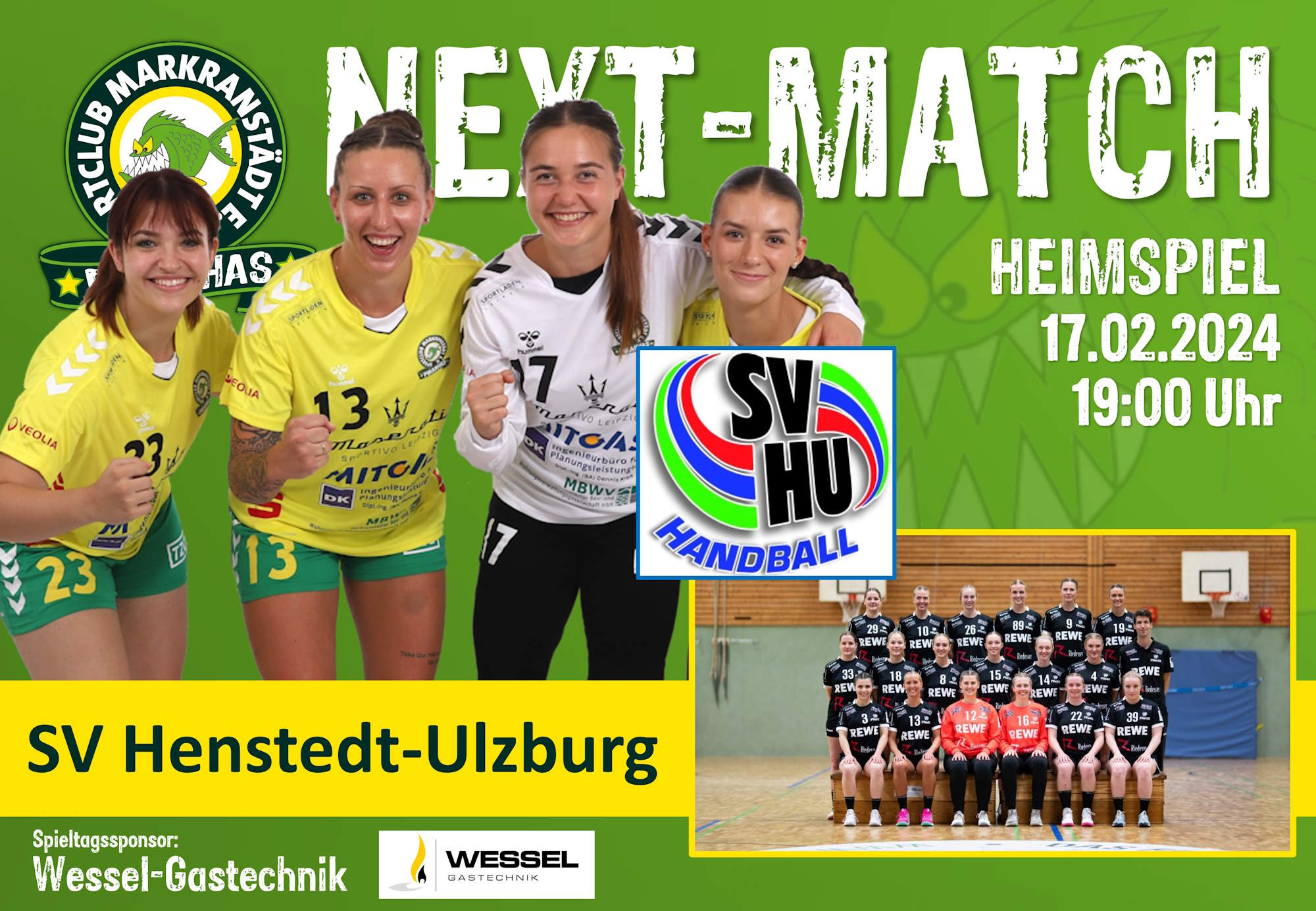  SC Markranstädt - SV Henstedt-Ulzburg / 17.02.2024 / 19:00 Uhr